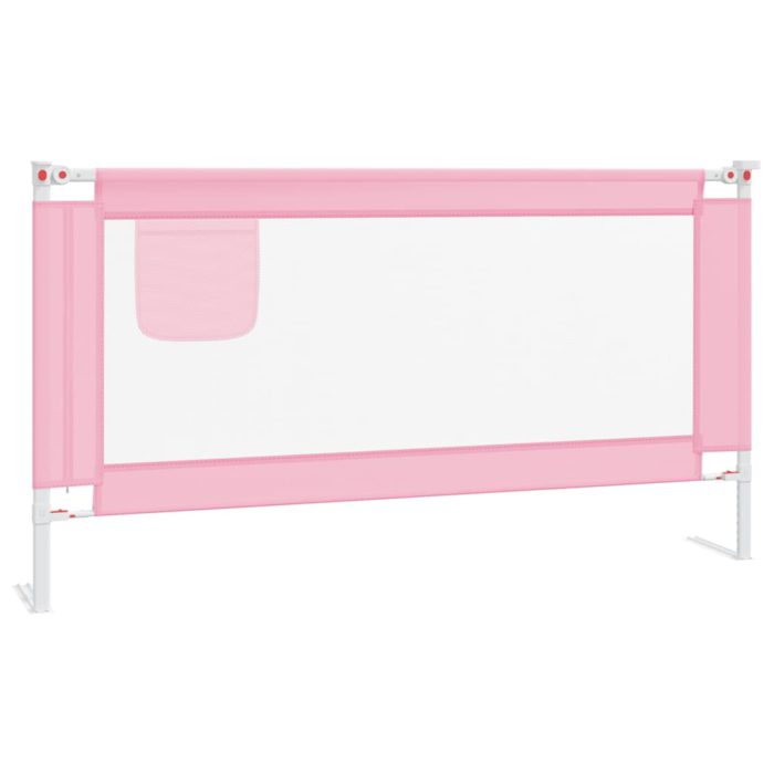vidaXL Sengehest småbarn rosa 160×25 cm stoff