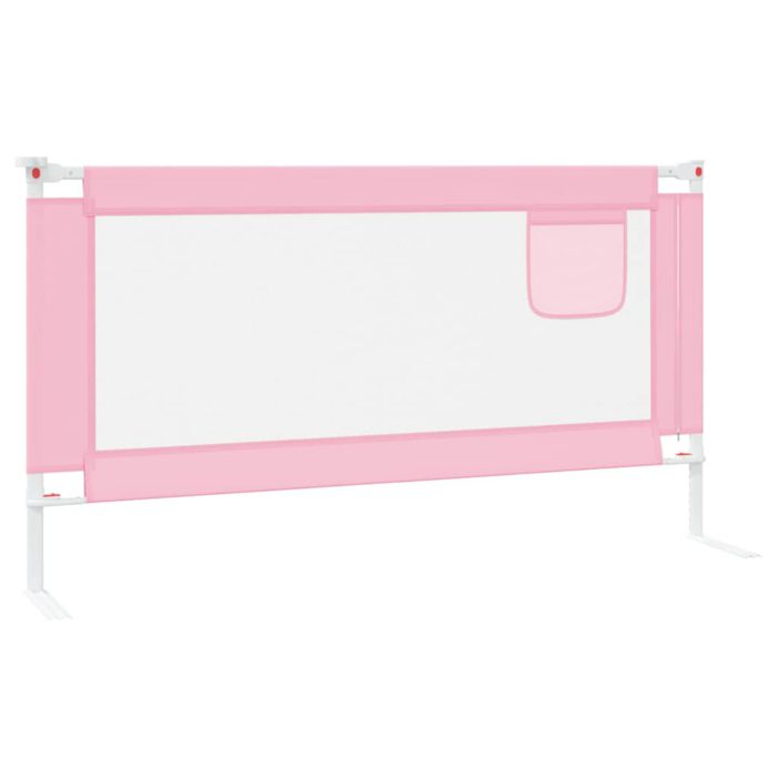 vidaXL Sengehest småbarn rosa 160×25 cm stoff