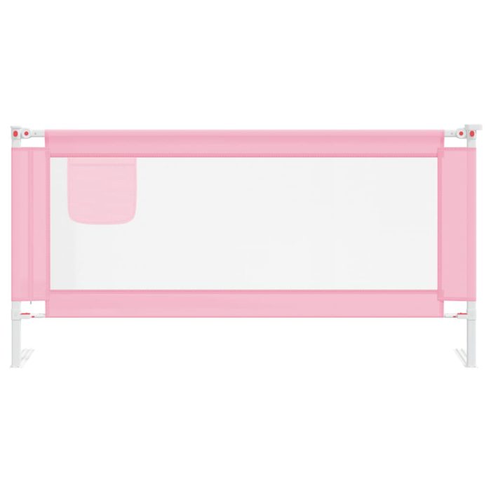 vidaXL Sengehest småbarn rosa 180×25 cm stoff