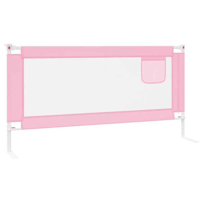 vidaXL Sengehest småbarn rosa 180×25 cm stoff
