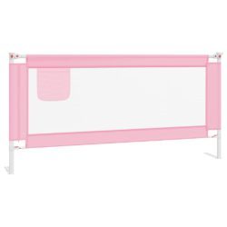 vidaXL Sengehest småbarn rosa 190×25 cm stoff