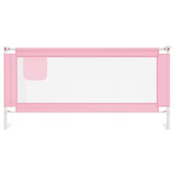 vidaXL Sengehest småbarn rosa 190×25 cm stoff
