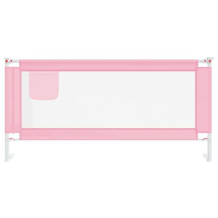vidaXL Sengehest småbarn rosa 190×25 cm stoff