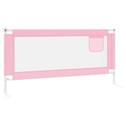 vidaXL Sengehest småbarn rosa 190×25 cm stoff