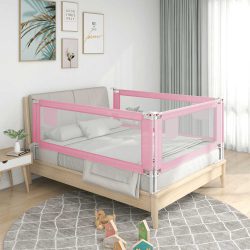 vidaXL Sengehest småbarn rosa 190×25 cm stoff
