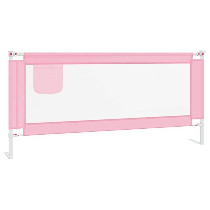 vidaXL Sengehest småbarn rosa 200×25 cm stoff