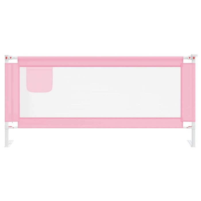 vidaXL Sengehest småbarn rosa 200×25 cm stoff