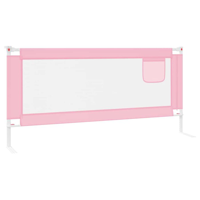 vidaXL Sengehest småbarn rosa 200×25 cm stoff