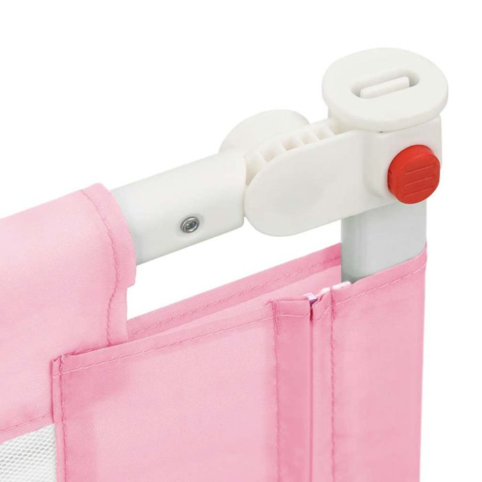 vidaXL Sengehest småbarn rosa 200×25 cm stoff