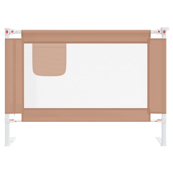vidaXL Sengehest småbarn gråbrun 90×25 cm stoff