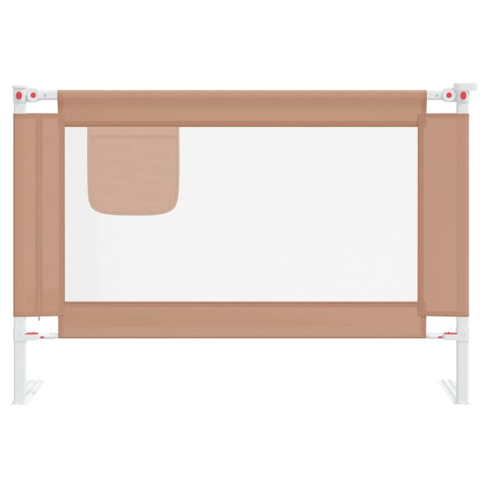 vidaXL Sengehest småbarn gråbrun 100×25 cm stoff