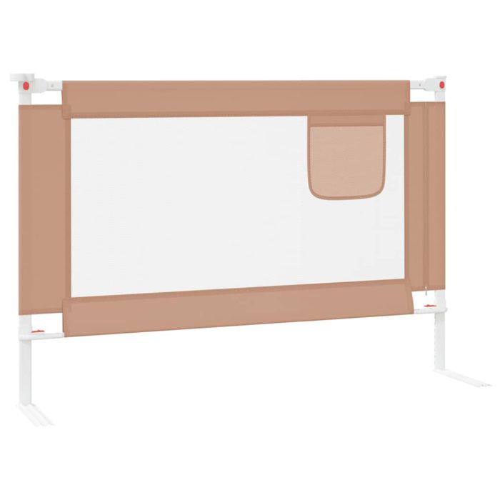 vidaXL Sengehest småbarn gråbrun 100×25 cm stoff