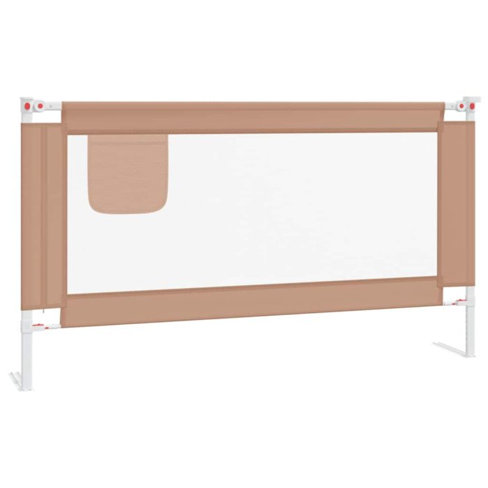 vidaXL Sengehest småbarn gråbrun 150×25 cm stoff