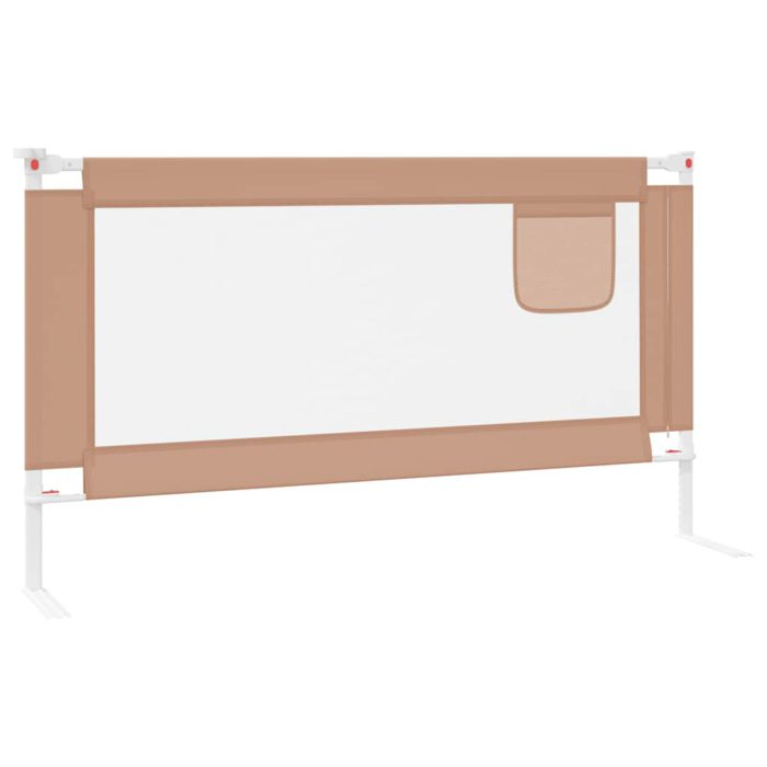 vidaXL Sengehest småbarn gråbrun 150×25 cm stoff