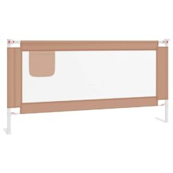vidaXL Sengehest småbarn gråbrun 180×25 cm stoff