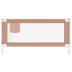 vidaXL Sengehest småbarn gråbrun 180×25 cm stoff
