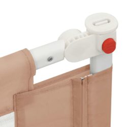 vidaXL Sengehest småbarn gråbrun 180×25 cm stoff