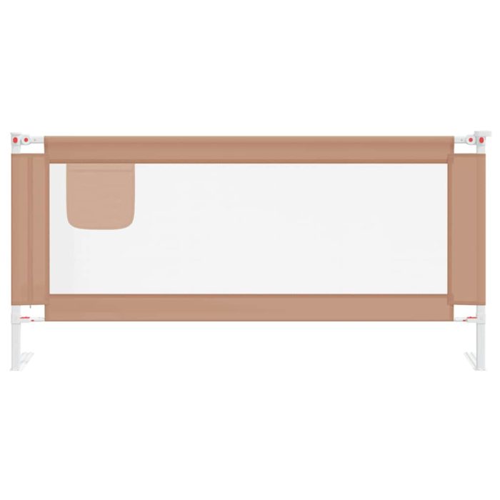 vidaXL Sengehest småbarn gråbrun 190×25 cm stoff