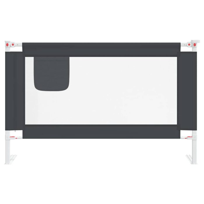 vidaXL Sengehest småbarn mørkegrå 120×25 cm stoff