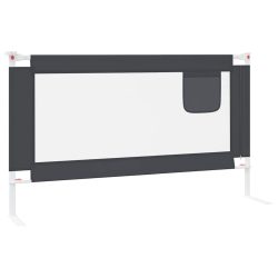 vidaXL Sengehest småbarn mørkegrå 140×25 cm stoff