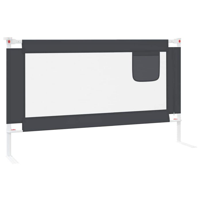 vidaXL Sengehest småbarn mørkegrå 140×25 cm stoff