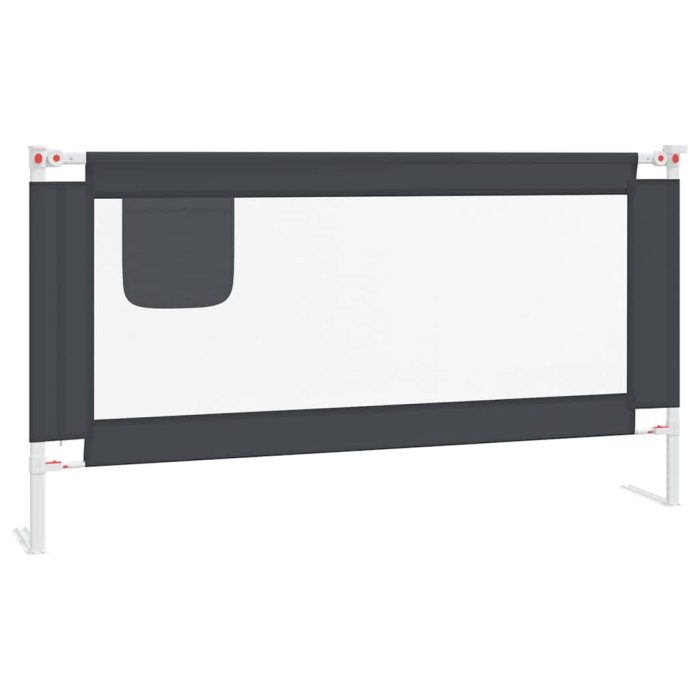 vidaXL Sengehest småbarn mørkegrå 160×25 cm stoff