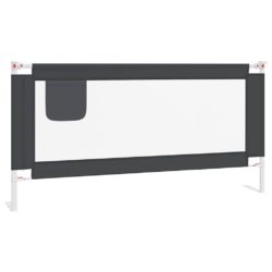 vidaXL Sengehest småbarn mørkegrå 180×25 cm stoff