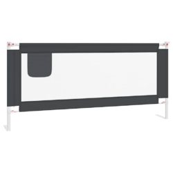vidaXL Sengehest småbarn mørkegrå 200×25 cm stoff