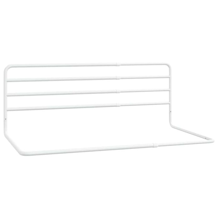 vidaXL Sengehest småbarn hvit (76-137)x55 cm jern