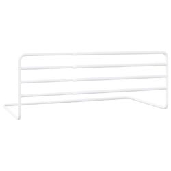 vidaXL Sengehest småbarn hvit (76-137)x55 cm jern