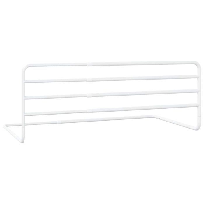 vidaXL Sengehest småbarn hvit (76-137)x55 cm jern