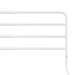 vidaXL Sengehest småbarn hvit (76-137)x55 cm jern