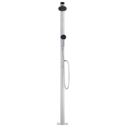 vidaXL Hagedusj med grått dusjbrett 220 cm aluminium