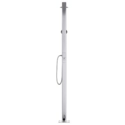 vidaXL Hagedusj med grått dusjbrett 220 cm aluminium