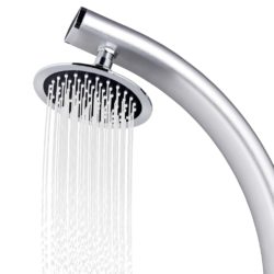 vidaXL Hagedusj med grått dusjbrett 220 cm aluminium