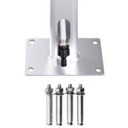 vidaXL Hagedusj med brunt dusjbrett 220 cm aluminium