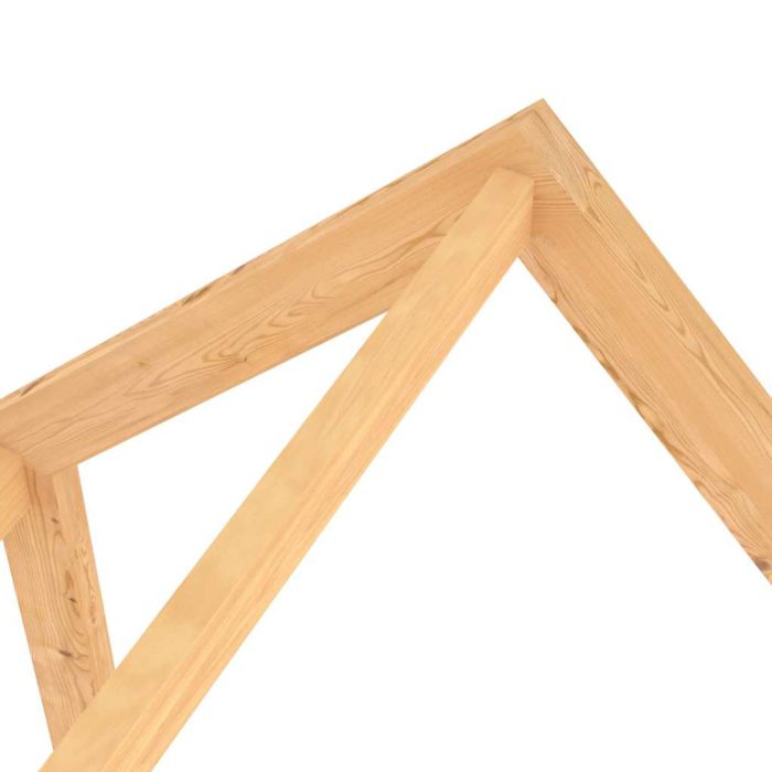 vidaXL Sengeramme for barn med skuffer heltre furu 90×200 cm