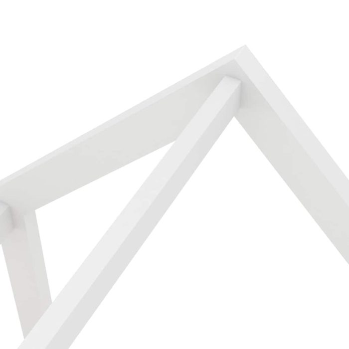 vidaXL Ramme for barneseng med skuff heltre furu hvit 80×160 cm