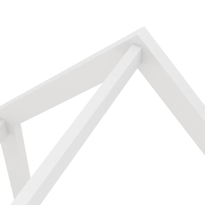 vidaXL Ramme for barneseng med skuffer hvit heltre furu 90×200 cm