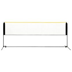 vidaXL Justerbart badmintonnett 400x103x94-158 cm metall