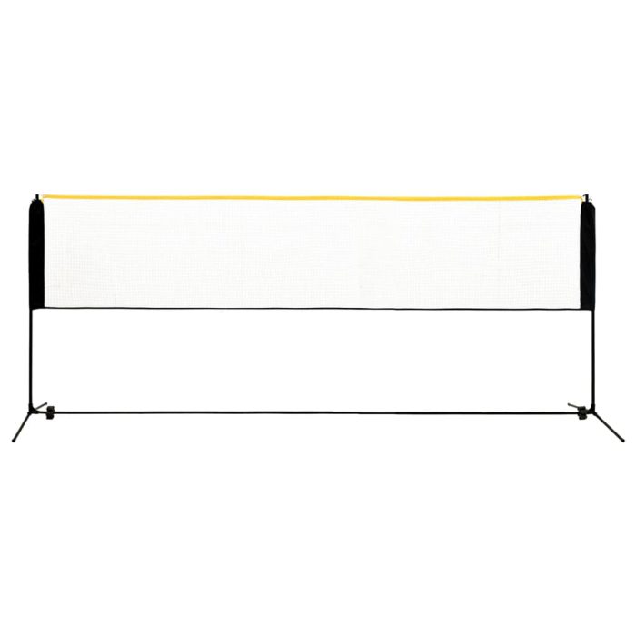 vidaXL Justerbart badmintonnett 400x103x94-158 cm metall