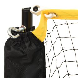 vidaXL Justerbart badmintonnett 400x103x94-158 cm metall