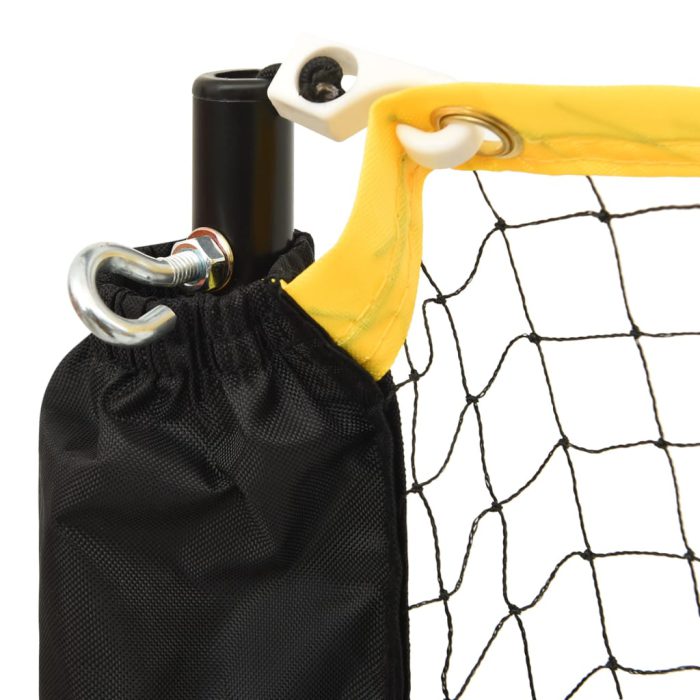 vidaXL Justerbart badmintonnett 400x103x94-158 cm metall