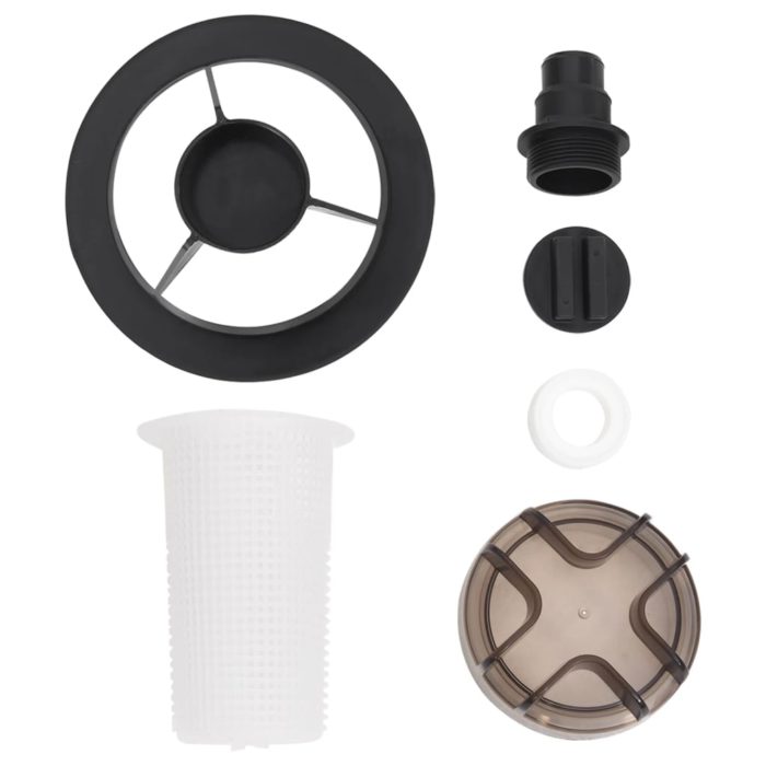 vidaXL Bassengsandfilter med forfilter svart