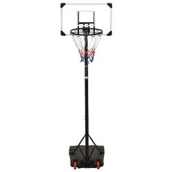 vidaXL Basketballplate gjennomsiktig 216-250 cm polykarbonat