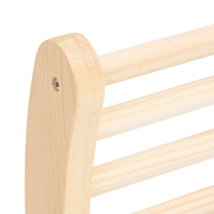 vidaXL Ryggstøtte for badstue S-form heltre furu