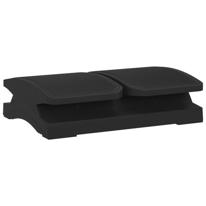 vidaXL Fotstøtte svart 43,5×32,5×10,5 cm