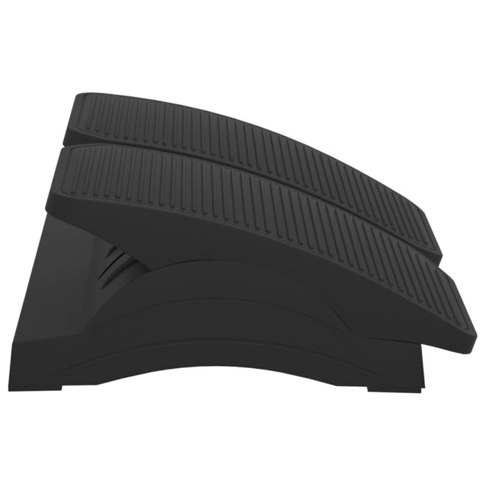 vidaXL Fotstøtte svart 43,5×32,5×10,5 cm