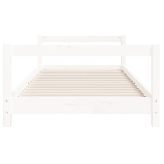 vidaXL Barnesengeramme hvit 80×200 cm heltre furu