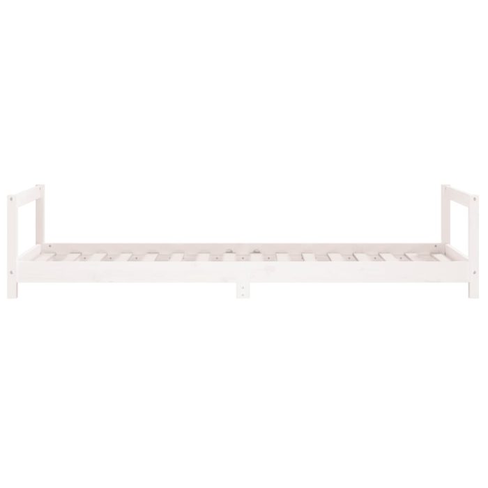 vidaXL Barnesengeramme hvit 80×200 cm heltre furu